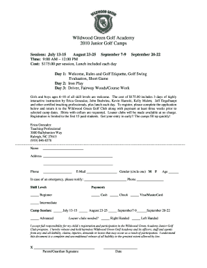 Junior Clinic SignUp taught By Erica Gonzalezdoc