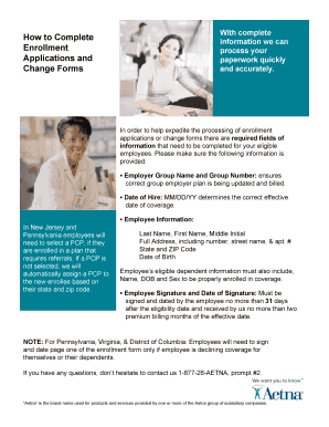Employee Enrollment Change Form