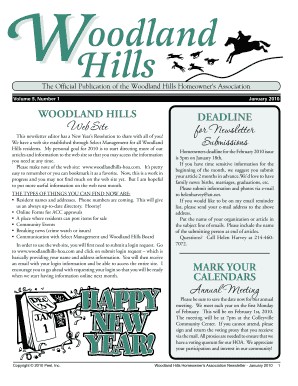 Fillable Online This newsletter editor has a New Years Resolution to share with all of you Fax