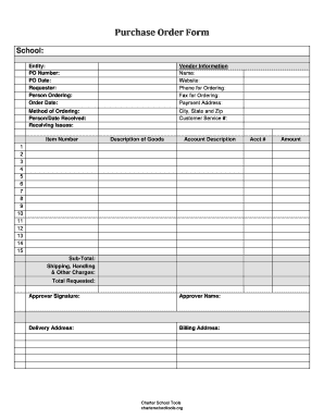 Purchase Order Form