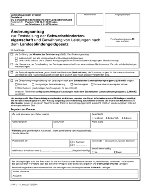Antrag auf Feststellung der Schwerbehinderteneigenschaft