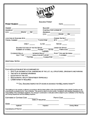 Building Permit Application
