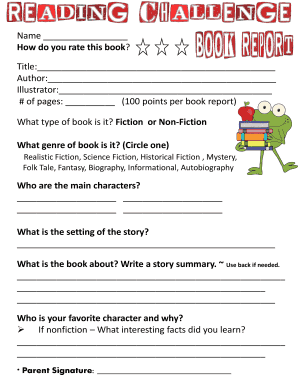 Book Report Form