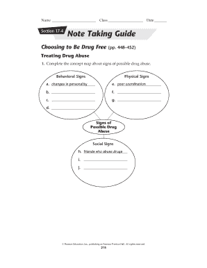 Section 17-4 Note Taking Guide