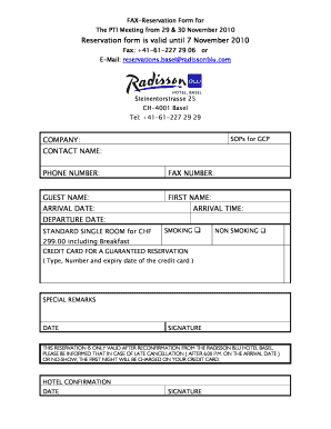 Hotel Reservation Form