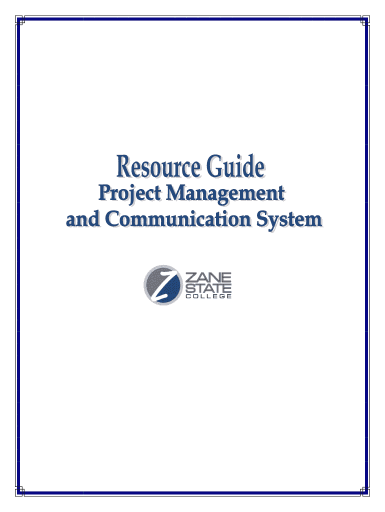 Fillable Online zanestate Table of Contents Zane State College Fax