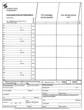 Automated External Defibrillation AED Knowledge Exam