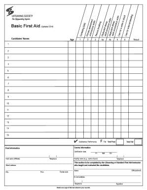 First Aid Certification Test