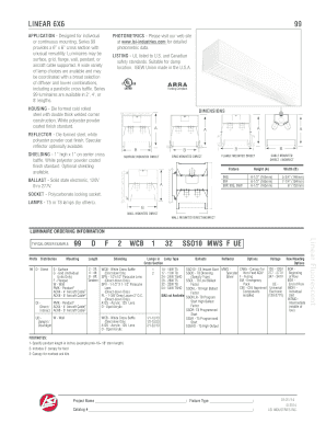 Linear Fluorescent Luminaire Application Form