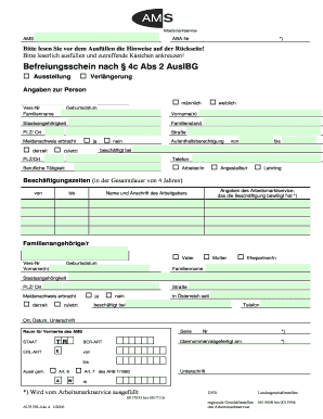 Befreiungsschein nach § 4c Abs 2 AuslBG