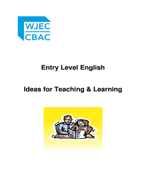 Entry Level English Ideas for Teaching Learning