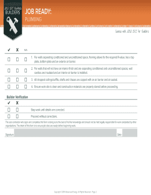 Success with 2012 IECC for Builders Checklist