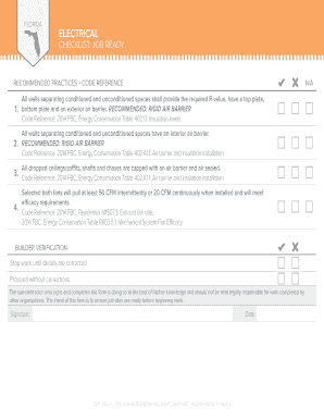 2014 Florida Building Code Energy Conservation Checklist