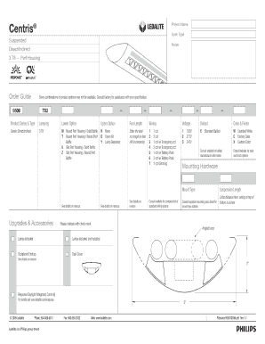 Centris Project Specification Form