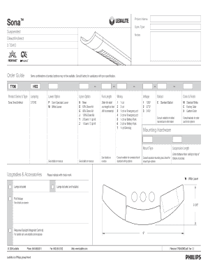 Sona Direct/Indirect Lighting Fixture Specification