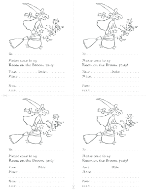 Room on the Broom Party Invitation