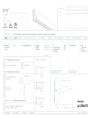 Jump Cantilever Lighting Order Guide
