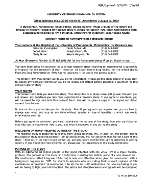 Clinical Trial Consent Form