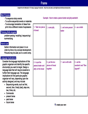 Sequencing Story Events Graphic Organizer