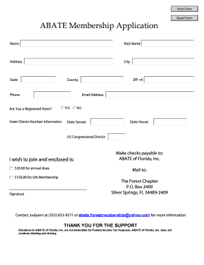 ABATE Membership Application
