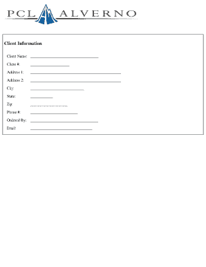 Medical Laboratory Supply Order Form