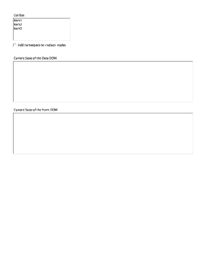 List Box Form Template