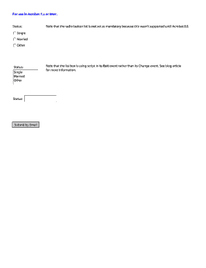 Marital Status Form