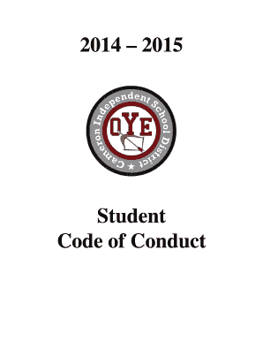 Student Code of Conduct Acknowledgment Form