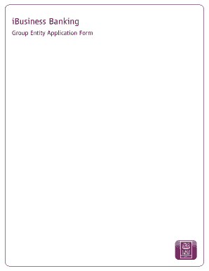 iBusiness Banking Group Entity Application Form
