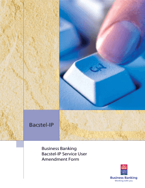 Bacstel-IP Service User Amendment Form