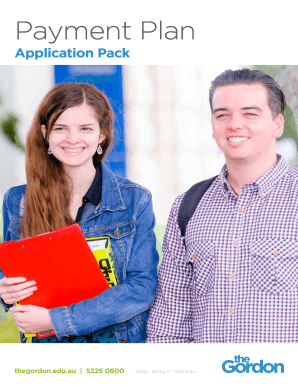 Payment Plan Application Form