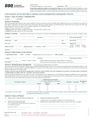 SSQ TFSA Application Form