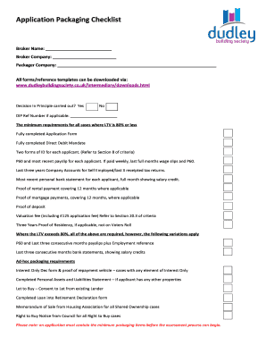 Application Packaging Checklist