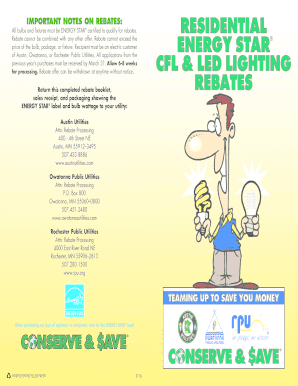 ENERGY STAR Rebate Application