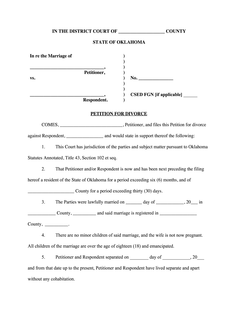 What Do Divorce Papers Look Like Fill Online Printable Fillable