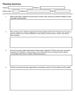 Lesson Plan Template