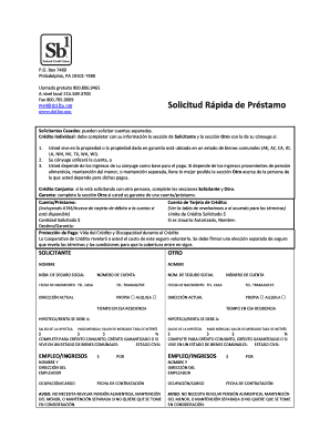 Solicitud Rápida de Préstamo