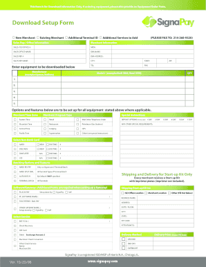 Download Setup Form