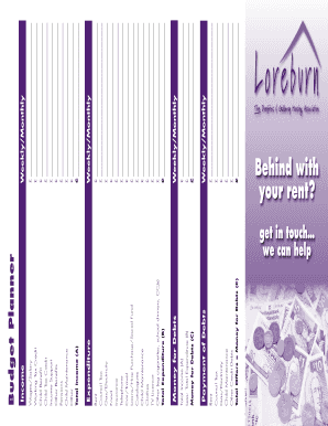 UK Budget Planner for Rent Arrears