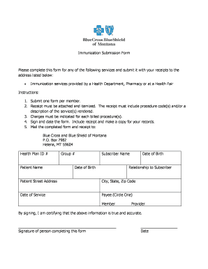 Immunization Submission Form