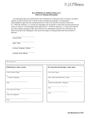 Power of Attorney Revocation