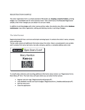 Visitor Registration Form