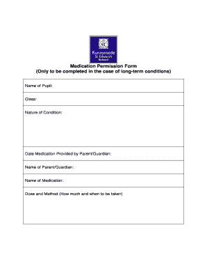 Medication Permission Form