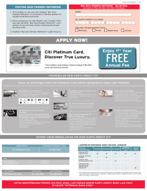 Citi Platinum Credit Card Application
