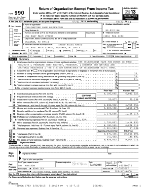 IRS Form 990 for Tax-Exempt Organizations
