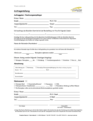 Auftragerteilung