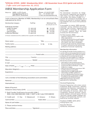 IABSE Membership Application Form