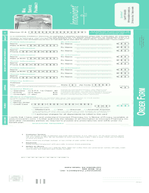 Innoviant Pharmacy Prescription Order Form