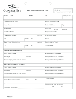 New Patient Information Form
