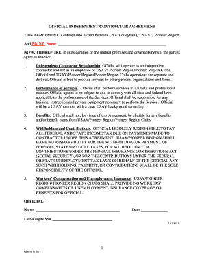 Independent Contractor Agreement